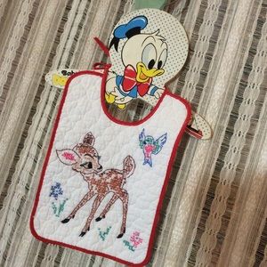 Disney Accessories - Baby Disney Bambi Handmade Vintage Quilt Bib Disney Accessories - Baby Disney Bambi Handmade Vintage Quilt Bib